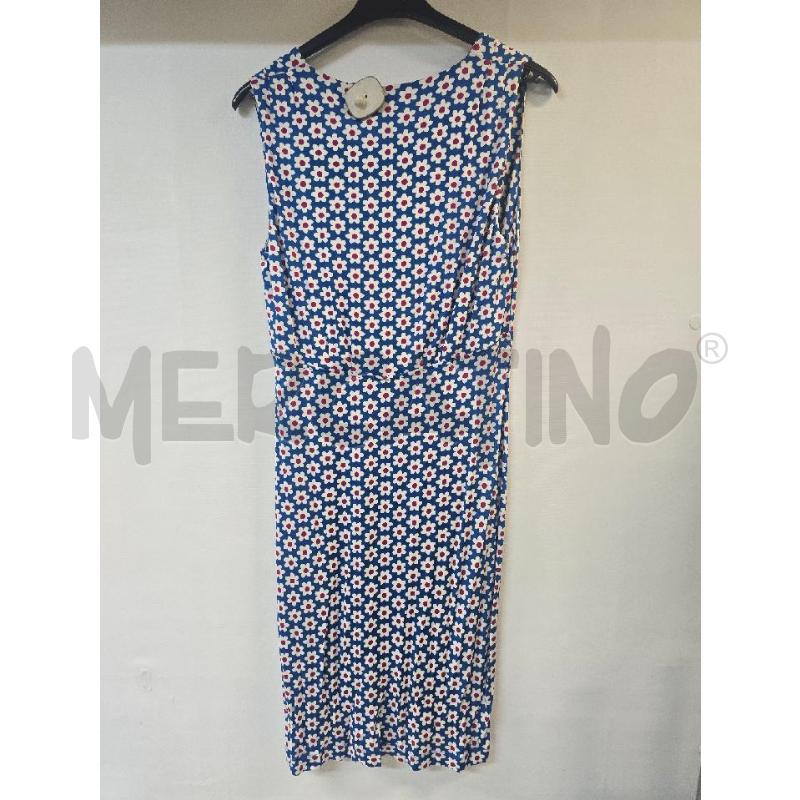 VESTITO DONNA LOVE MOSCHINO BLU FIORI BIANCO VIOLA | Mercatino dell'Usato Acerra 2