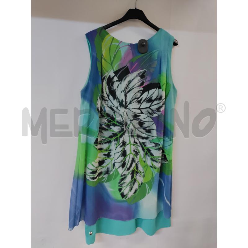 VESTITO DONNA LUISELLA MARIANI BLU VERDE | Mercatino dell'Usato Acerra 2