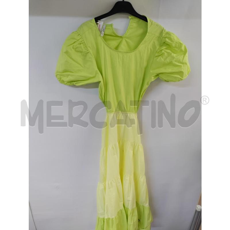 VESTITO DONNA LUMINA GIALLO FLUO SCOLLO DIETRO | Mercatino dell'Usato Acerra 1