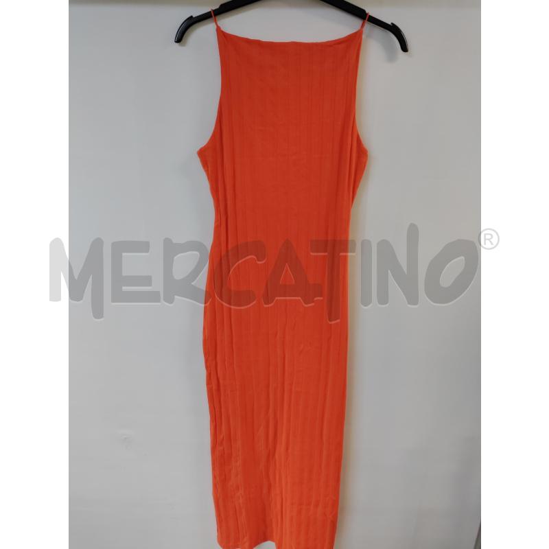 VESTITO DONNA LUNGO ARANCIONE ZARA  | Mercatino dell'Usato Acerra 1