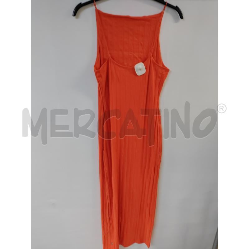 VESTITO DONNA LUNGO ARANCIONE ZARA  | Mercatino dell'Usato Acerra 2