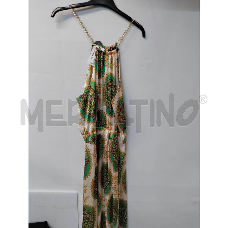 VESTITO DONNA LUNGO ARTIGLI VERDE ARANCIONE | Mercatino dell'Usato Acerra 1