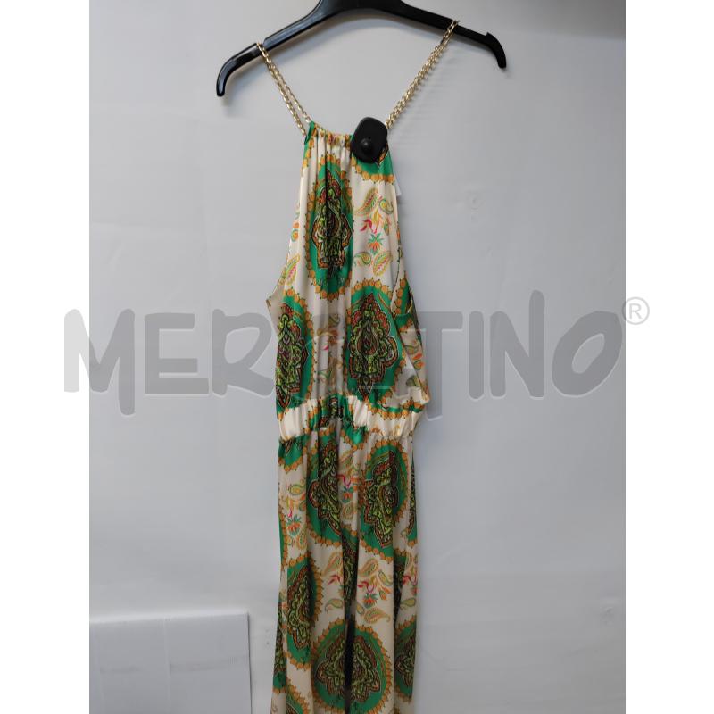 VESTITO DONNA LUNGO ARTIGLI VERDE ARANCIONE | Mercatino dell'Usato Acerra 2