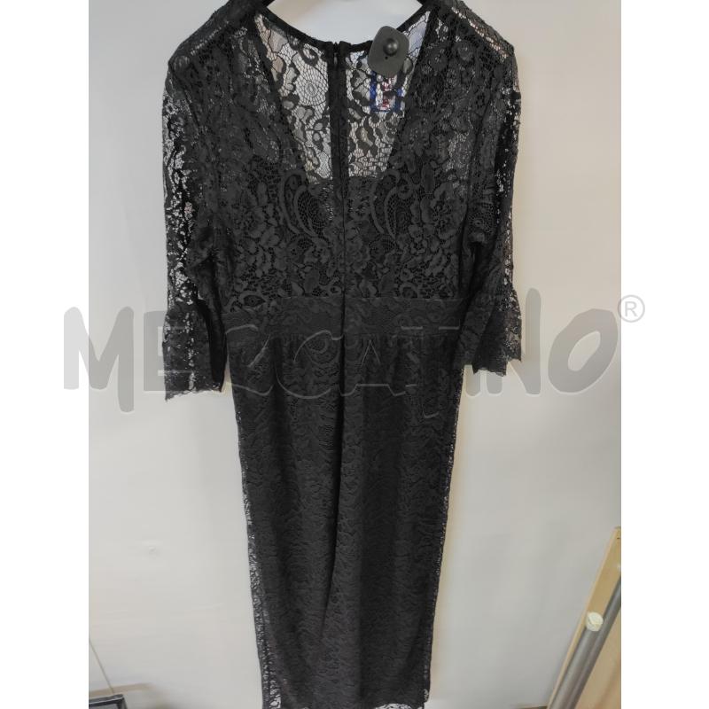 VESTITO DONNA LUNGO CANNELLA NERO RICAMATO | Mercatino dell'Usato Acerra 2