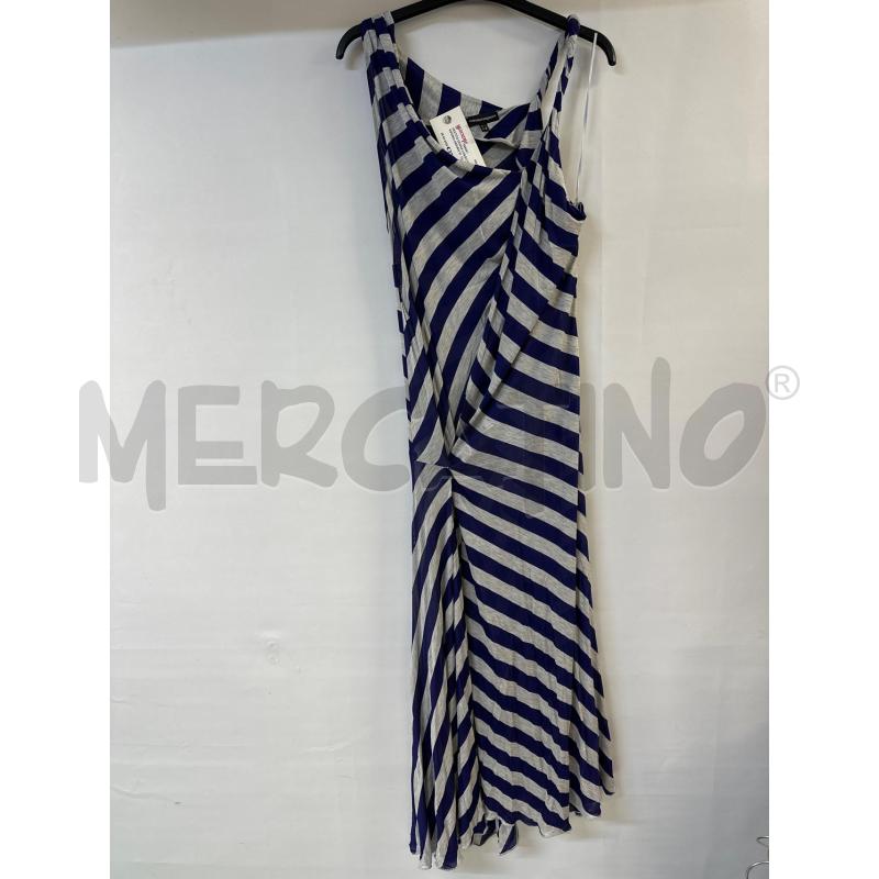VESTITO DONNA LUNGO EMPORIO ARMANI VIOLA GRIGIO | Mercatino dell'Usato Acerra 1