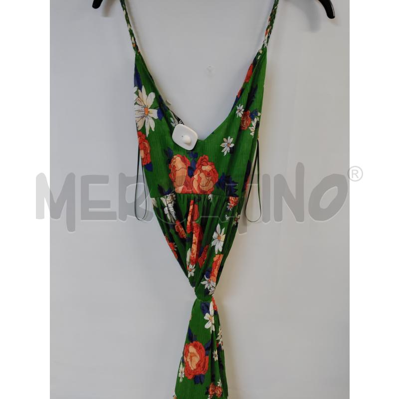 VESTITO DONNA LUNGO ZARA VERDE FIORI  | Mercatino dell'Usato Acerra 2