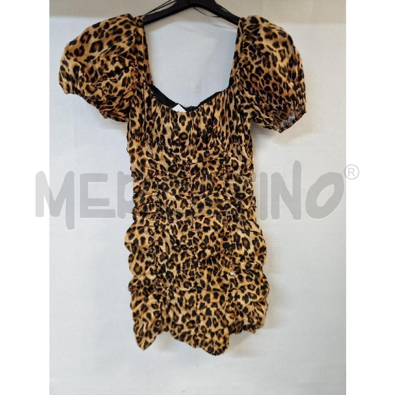 VESTITO DONNA MACULATO MARRONE NERO ZARA  | Mercatino dell'Usato Acerra 1