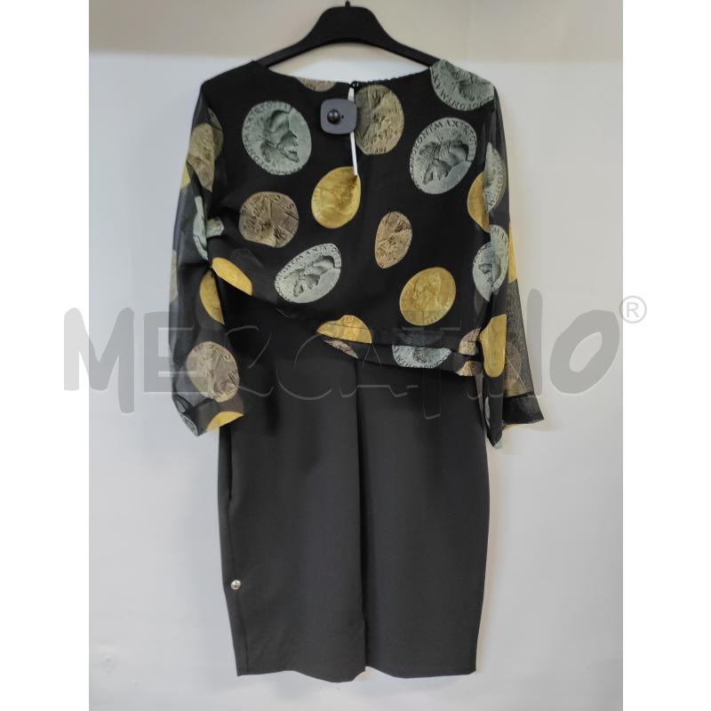 VESTITO DONNA MADRILENA NERO MONETE | Mercatino dell'Usato Acerra 2