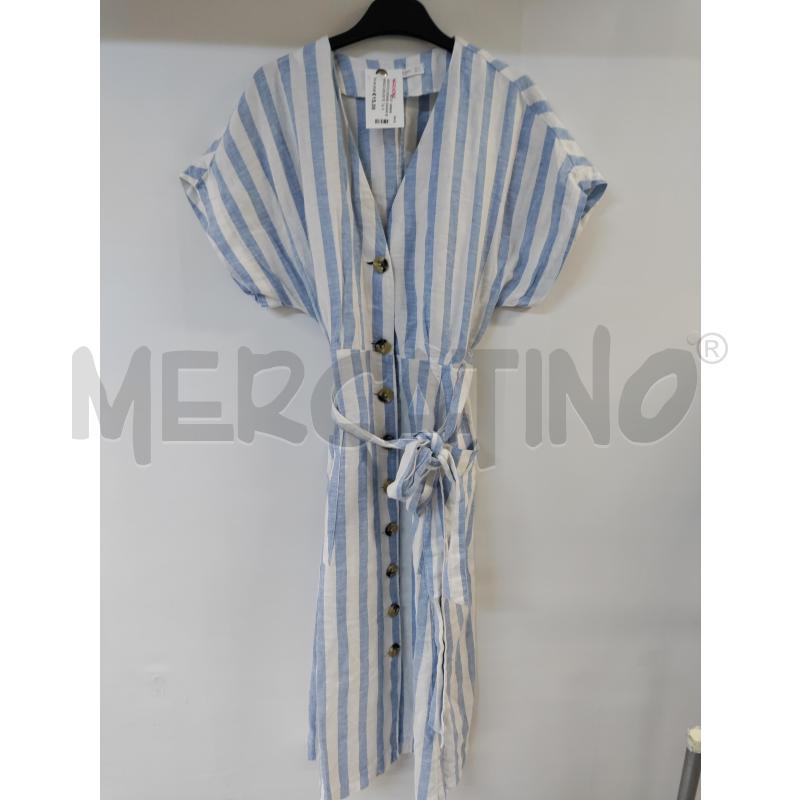 VESTITO DONNA MANGO BIANCO CELESTE | Mercatino dell'Usato Acerra 1