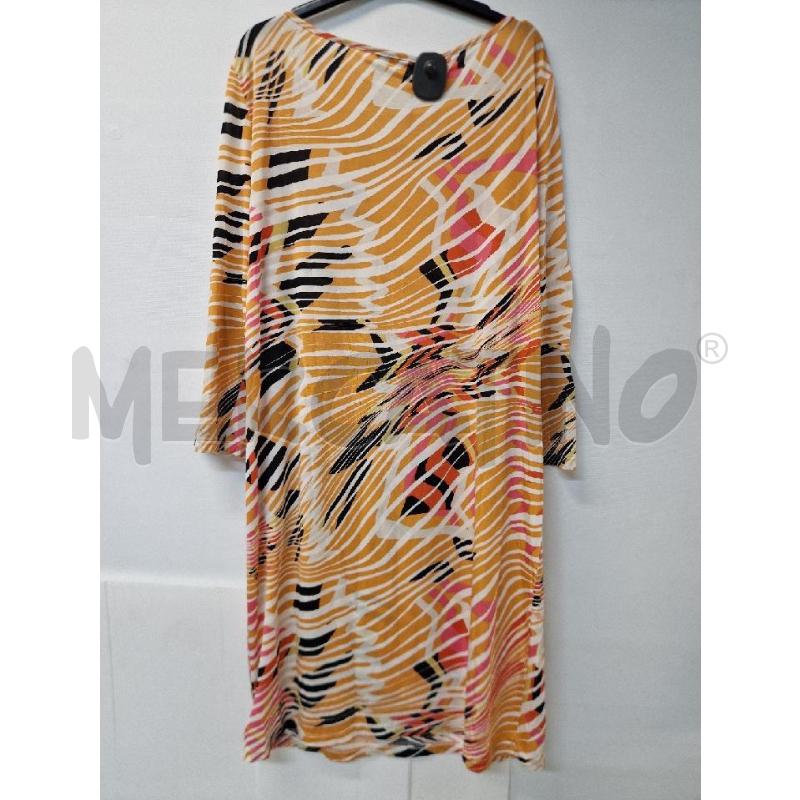 VESTITO DONNA MARELLA ARANCIONE NERO RIGATA | Mercatino dell'Usato Acerra 2