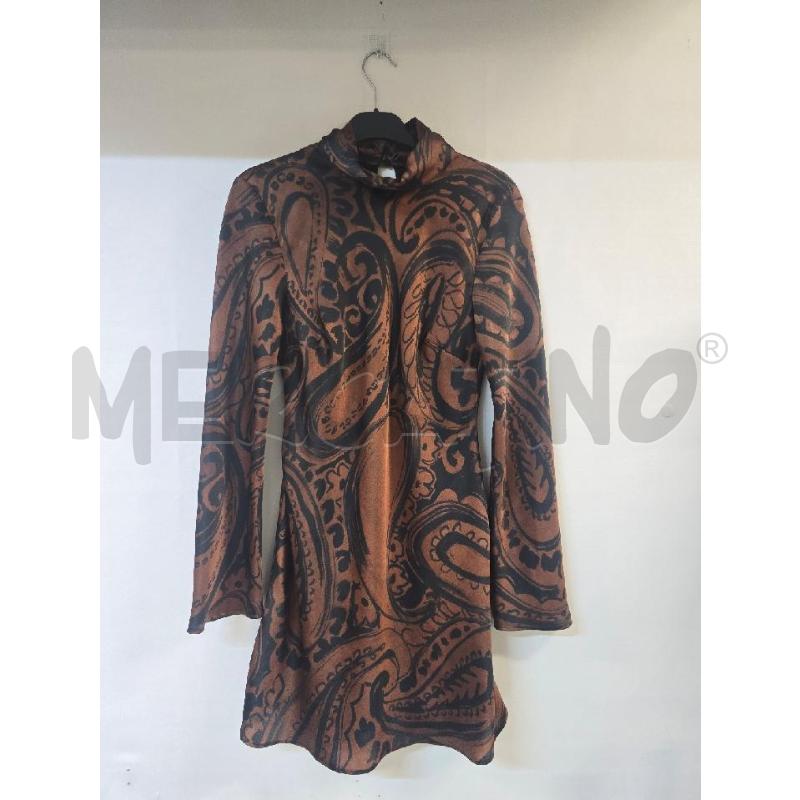 VESTITO DONNA MARRONE NERO MNG | Mercatino dell'Usato Acerra 1