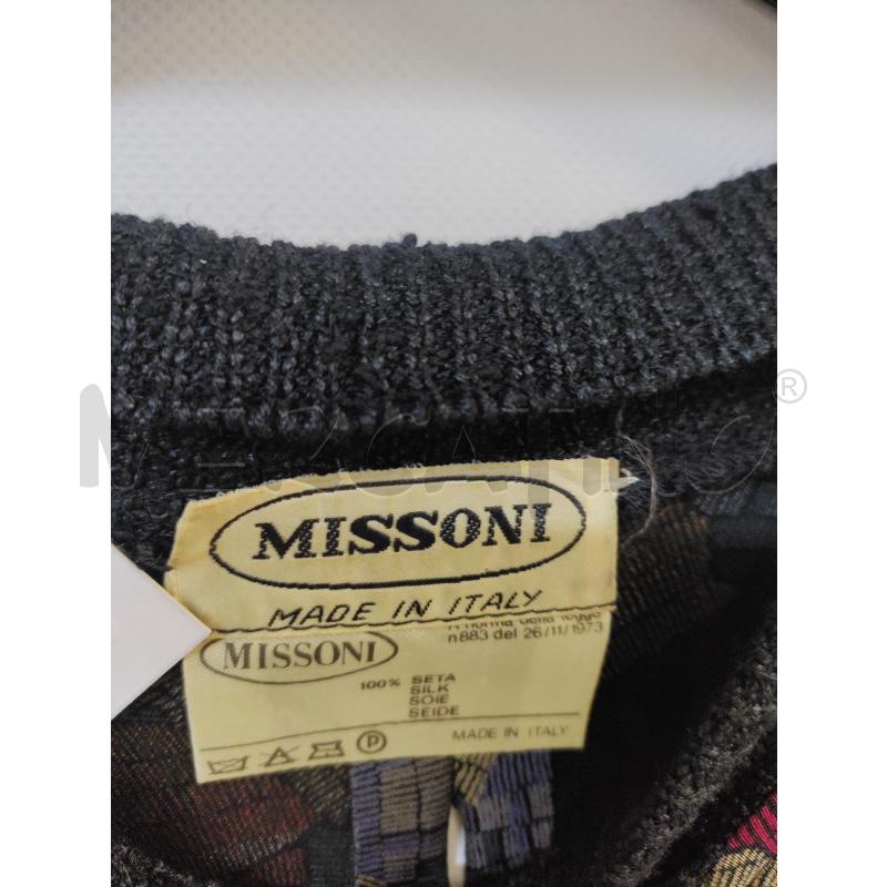 VESTITO DONNA MISSONI MARRONE VIOLA PURA SETA | Mercatino dell'Usato Acerra 4