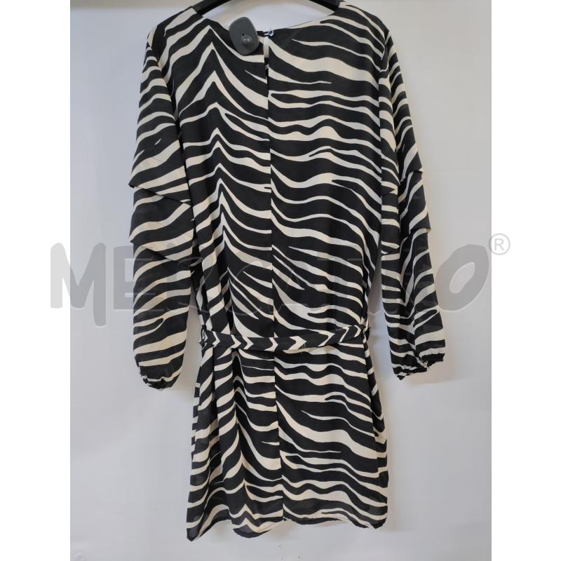 VESTITO DONNA MONDE BEIGE NERO ZEBRATO | Mercatino dell'Usato Acerra 2