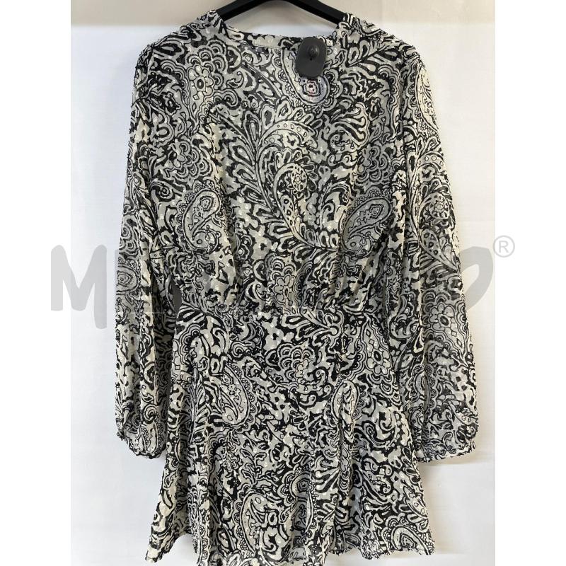 VESTITO DONNA NERO BIANCO ZARA | Mercatino dell'Usato Acerra 2