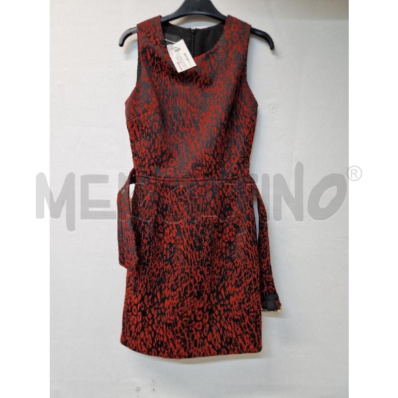 VESTITO DONNA NERO ROSSO ATOS LOMBARDINI | Mercatino dell'Usato Acerra 1