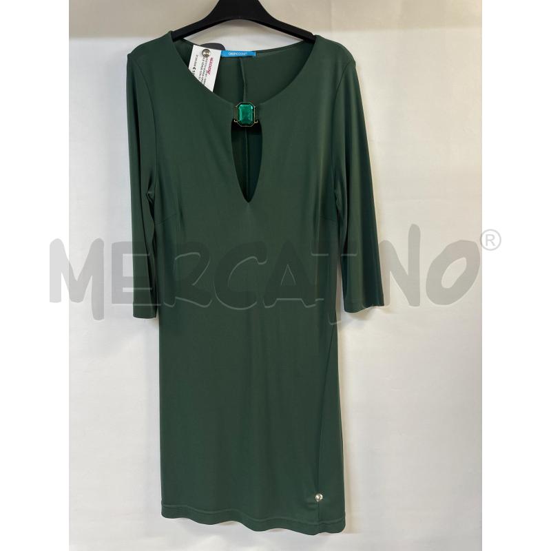 VESTITO DONNA OREPICCOLE VERDE CON STRASS GRANDE | Mercatino dell'Usato Acerra 1