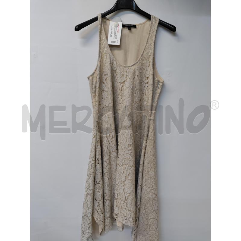 VESTITO DONNA PATRIZIA PEPE BEIGE DORATO | Mercatino dell'Usato Acerra 1