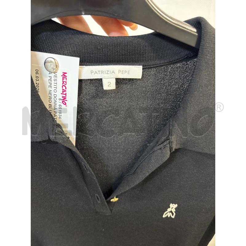 VESTITO DONNA PATRIZIA PEPE NERO BLU | Mercatino dell'Usato Acerra 3