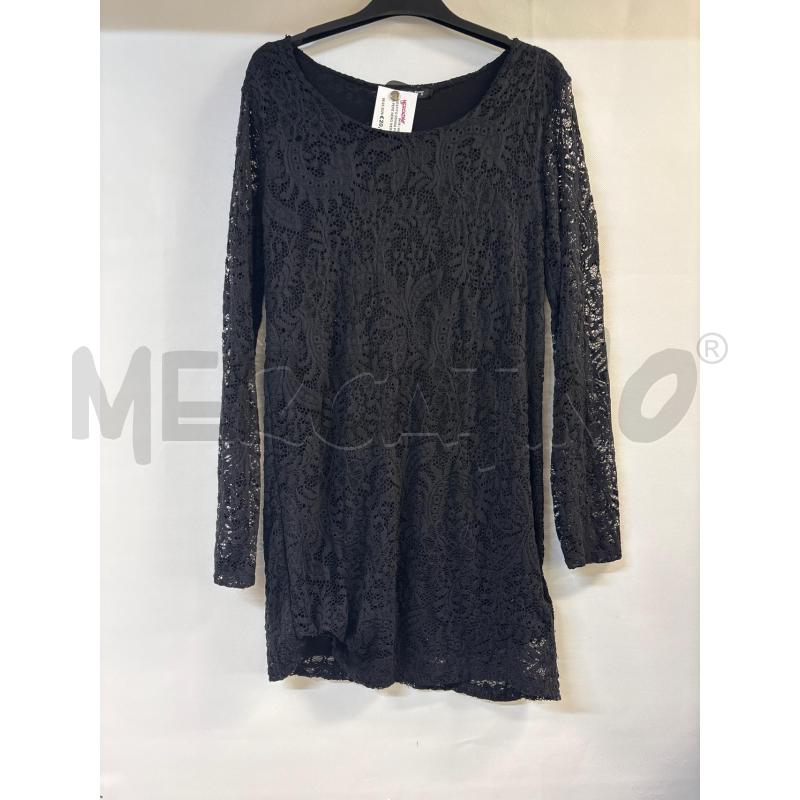 VESTITO DONNA PATRIZIA PEPE NERO MERLETTO | Mercatino dell'Usato Acerra 1