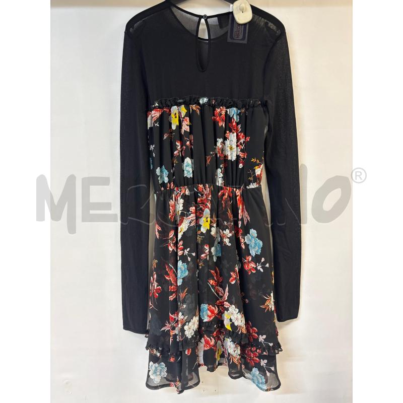 VESTITO DONNA PINKO NERO FIORI  | Mercatino dell'Usato Acerra 2