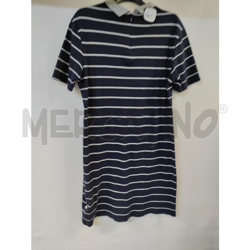 VESTITO DONNA POLO SPORT BLU BIANCO RIGATO | Mercatino dell'Usato Acerra 2