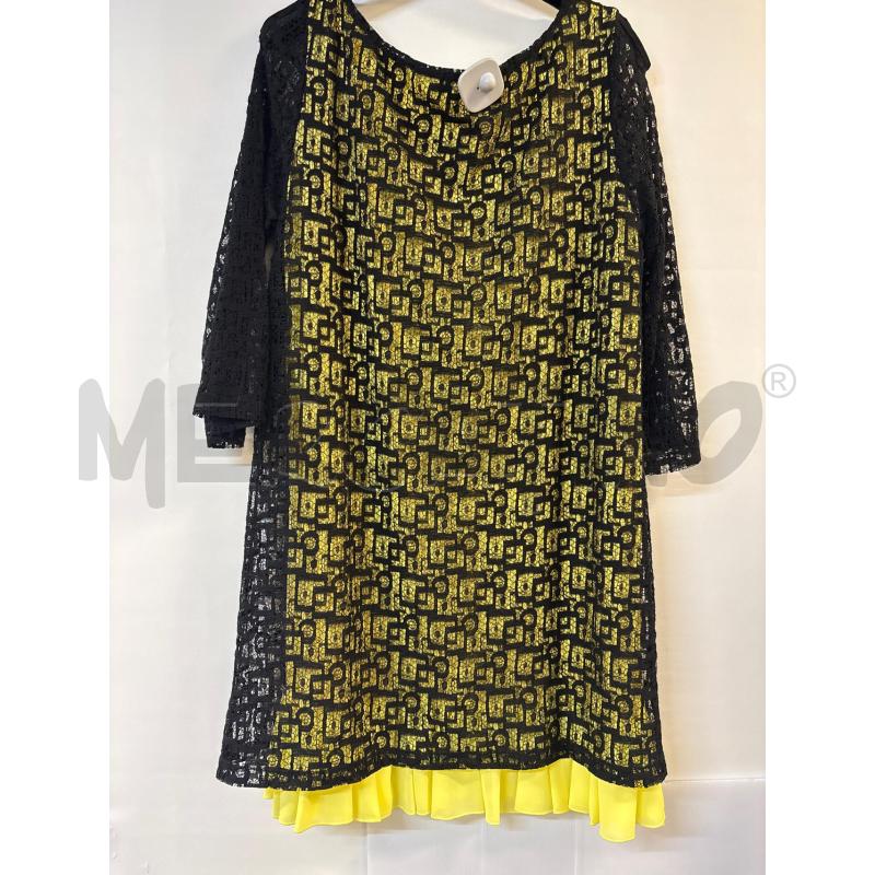 VESTITO DONNA REBECCA GIALLO NERO | Mercatino dell'Usato Acerra 2