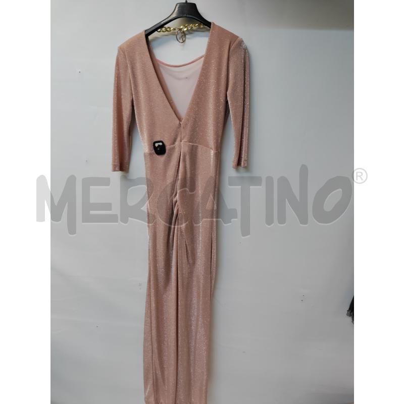 VESTITO DONNA RELISH ROSA LAMINATOÙ | Mercatino dell'Usato Acerra 1