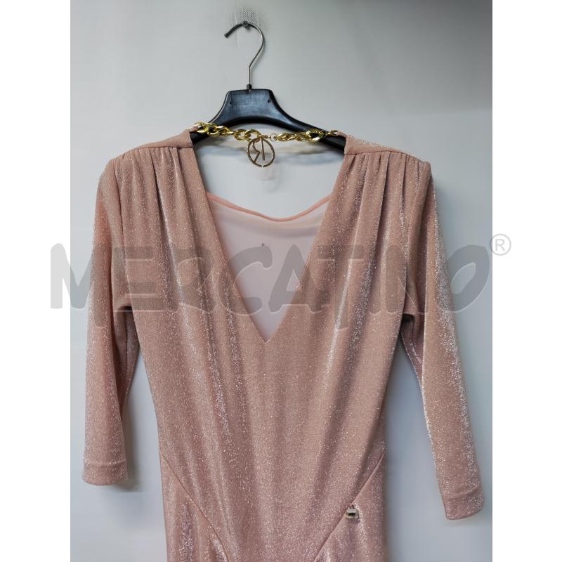 VESTITO DONNA RELISH ROSA LAMINATOÙ | Mercatino dell'Usato Acerra 3