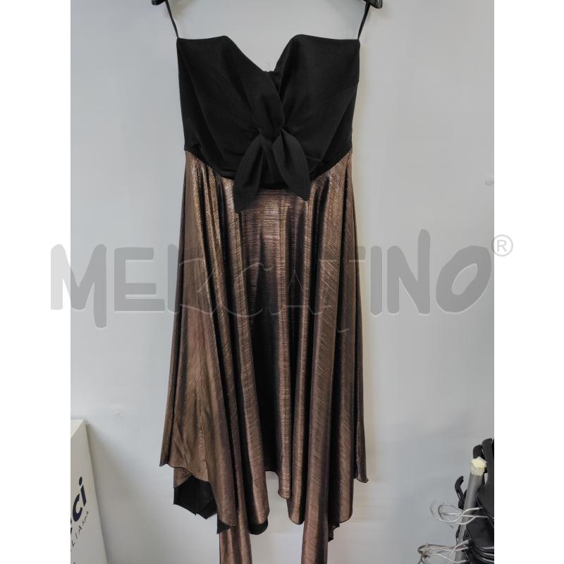 VESTITO DONNA REVISE NERO BRONZO LUNGO | Mercatino dell'Usato Acerra 1