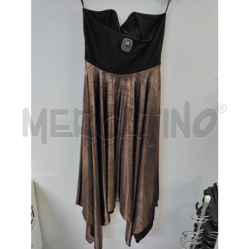 VESTITO DONNA REVISE NERO BRONZO LUNGO | Mercatino dell'Usato Acerra 2