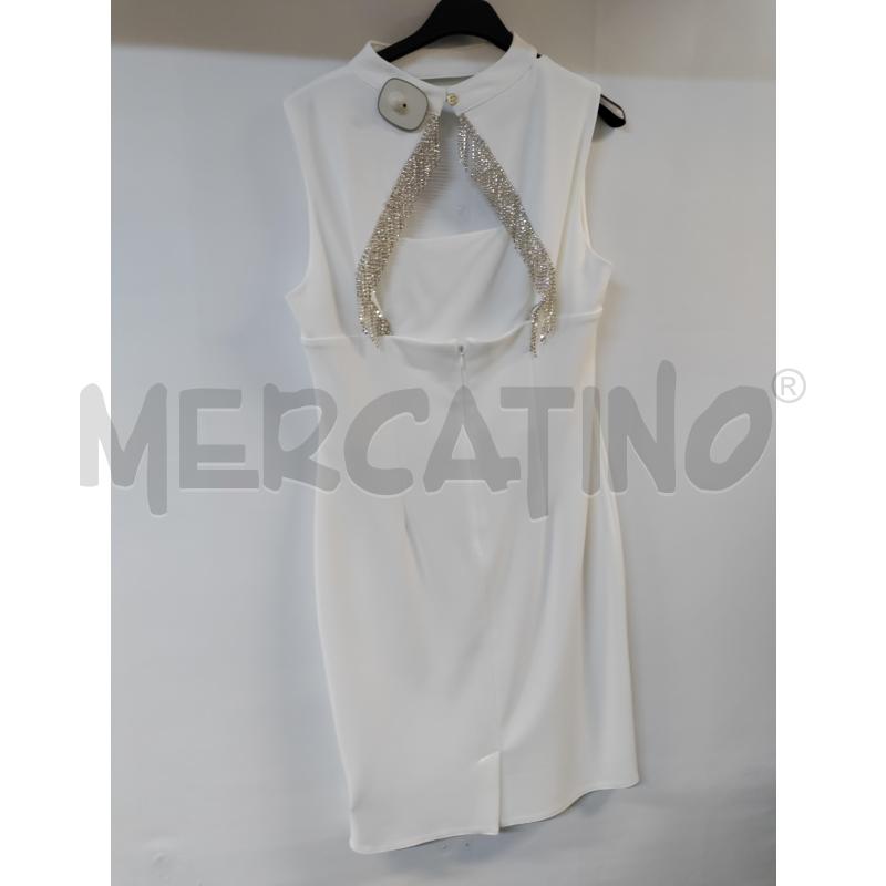 VESTITO DONNA RINASCIMENTO BIANCO STRASS SCHIENA | Mercatino dell'Usato Acerra 2