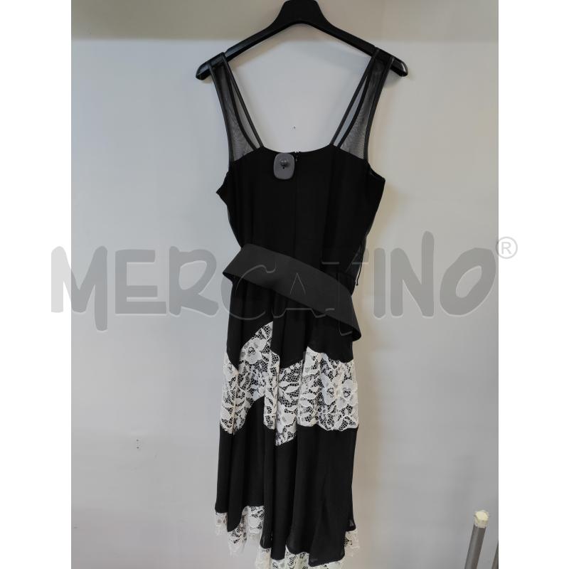 VESTITO DONNA RINASCIMENTO NERO BIANCO BUSTINO ECOPELLE | Mercatino dell'Usato Acerra 2