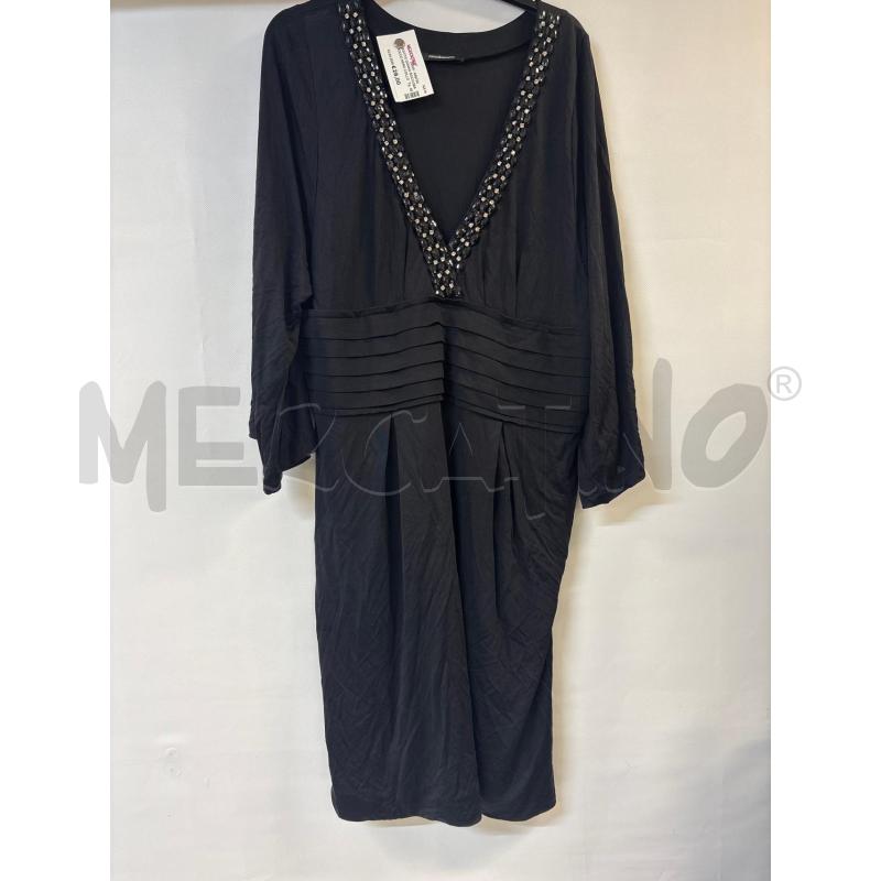 VESTITO DONNA ROCCOBAROCCO NERO COLLO STRASS | Mercatino dell'Usato Acerra 1