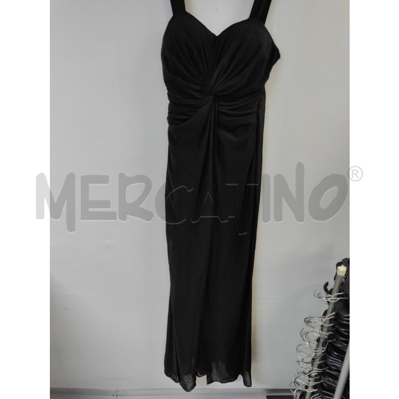 VESTITO DONNA ROMEO GIGLI NERO CON NODO LUNGO | Mercatino dell'Usato Acerra 1