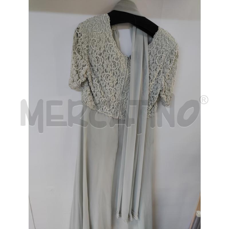 VESTITO DONNA ROSANNA GABRIELLI GRIGIO CON PERLINE | Mercatino dell'Usato Acerra 3