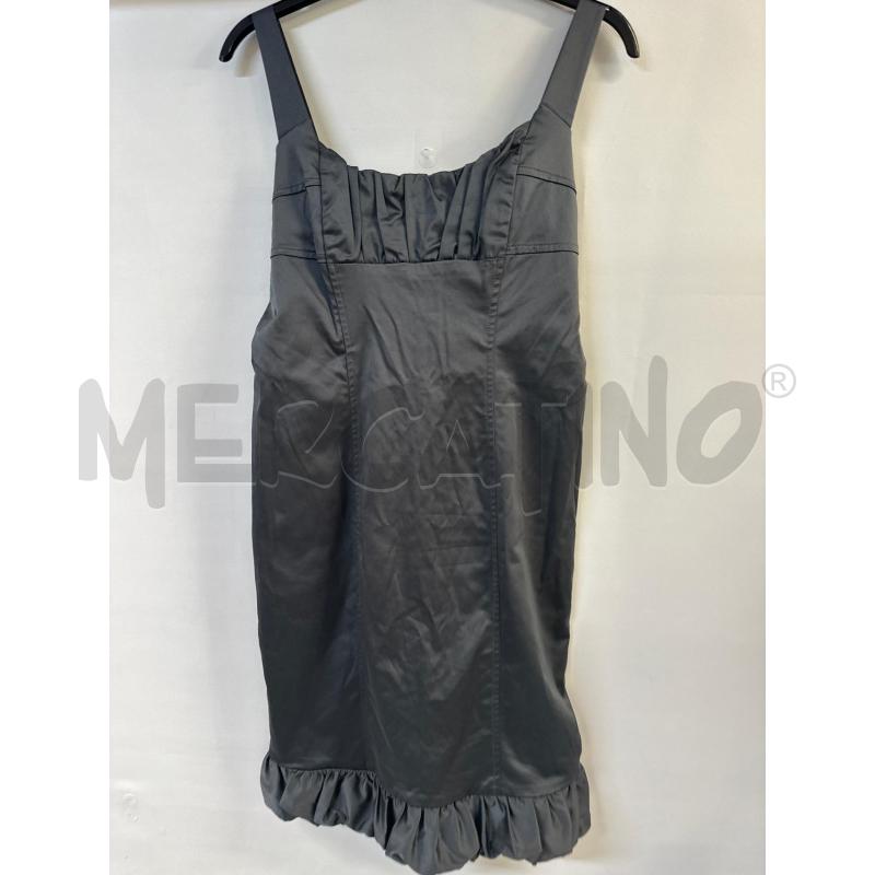 VESTITO DONNA ROSSO DI SERA GRIGIO CON CINTURA | Mercatino dell'Usato Acerra 1