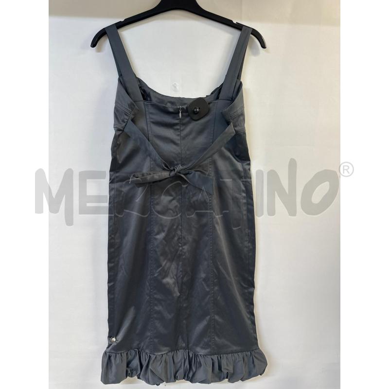 VESTITO DONNA ROSSO DI SERA GRIGIO CON CINTURA | Mercatino dell'Usato Acerra 2