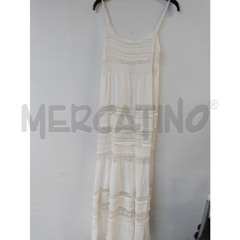VESTITO DONNA SANDRO FERRONE BIANCO RICAMATO | Mercatino dell'Usato Acerra 1