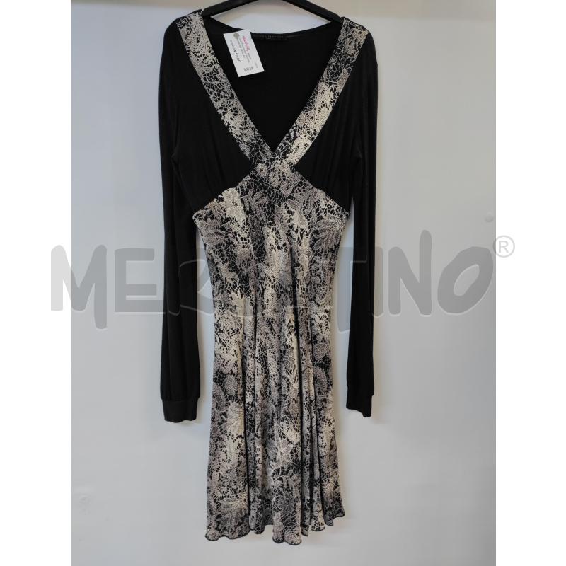 VESTITO DONNA SANDRO FERRONE NERO BEIGE | Mercatino dell'Usato Acerra 1