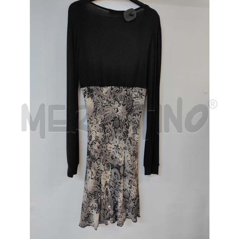 VESTITO DONNA SANDRO FERRONE NERO BEIGE | Mercatino dell'Usato Acerra 2