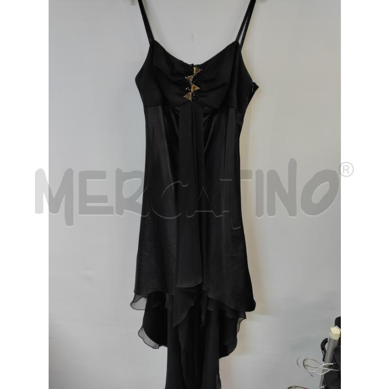 VESTITO DONNA SOTTOTONO NERO LUCIDO | Mercatino dell'Usato Acerra 1