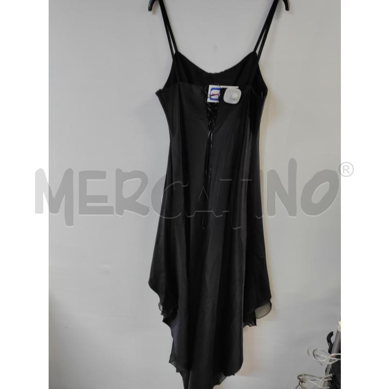 VESTITO DONNA SOTTOTONO NERO LUCIDO | Mercatino dell'Usato Acerra 2