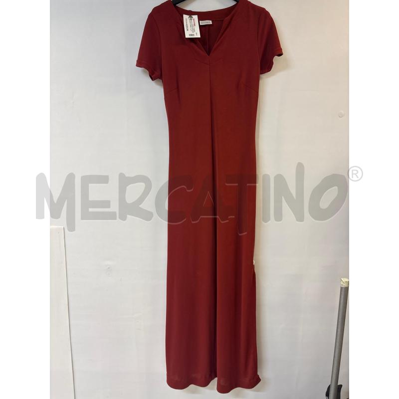 VESTITO DONNA STEFANEL ROSSO LUNGO | Mercatino dell'Usato Acerra 1