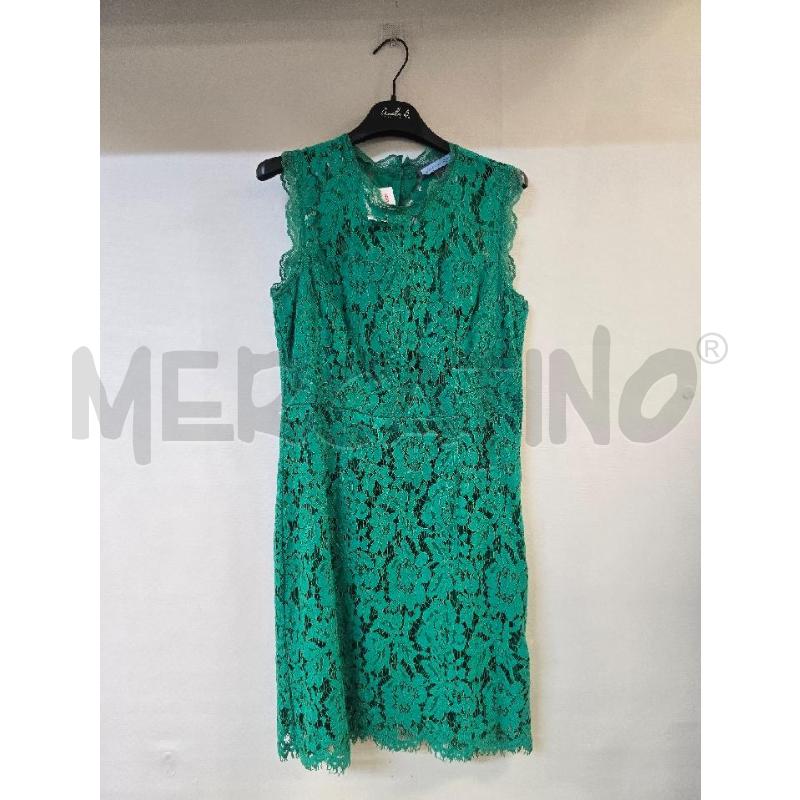VESTITO DONNA VERDE FIORI CAMOMILLA | Mercatino dell'Usato Acerra 1