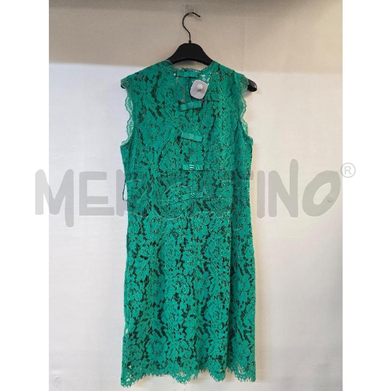 VESTITO DONNA VERDE FIORI CAMOMILLA | Mercatino dell'Usato Acerra 3