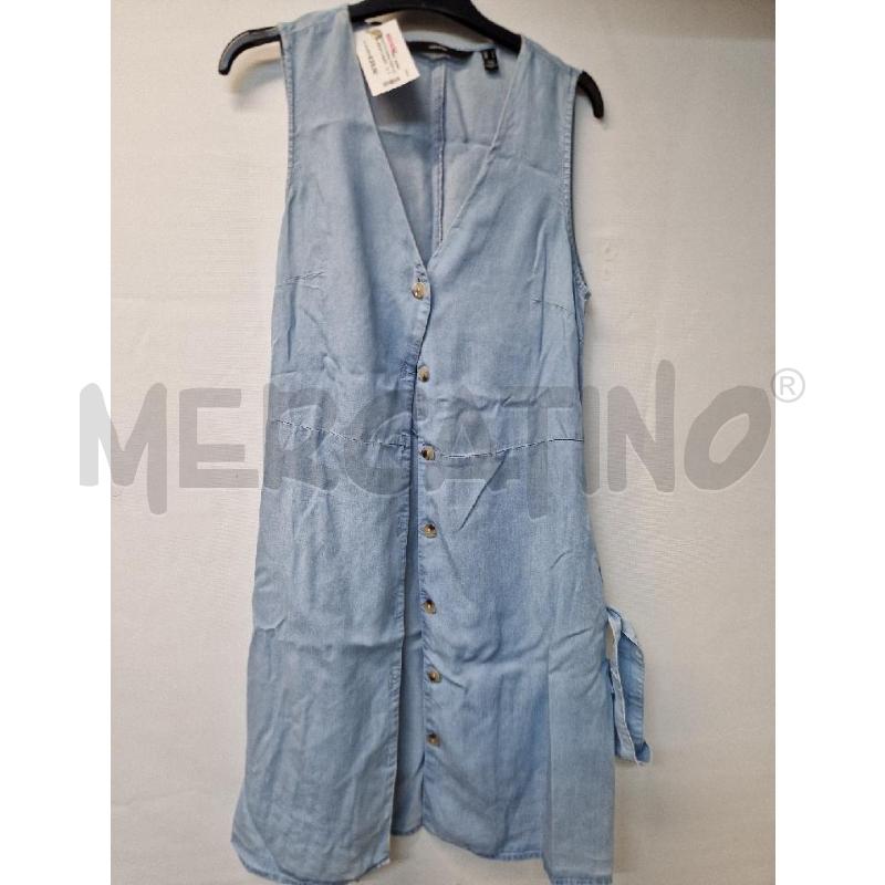 VESTITO DONNA VERO MODA DENIM CHIARO CON CINTURA | Mercatino dell'Usato Acerra 1