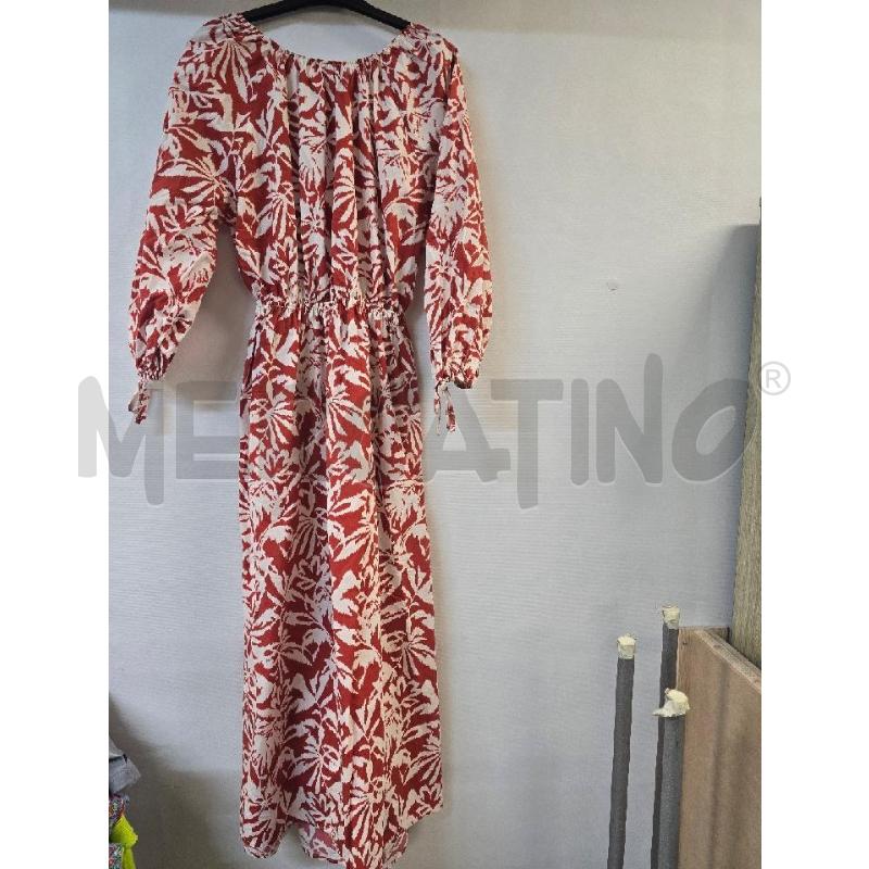 VESTITO DONNA VICOLO LUNGO ROSSO BIANCO | Mercatino dell'Usato Acerra 1