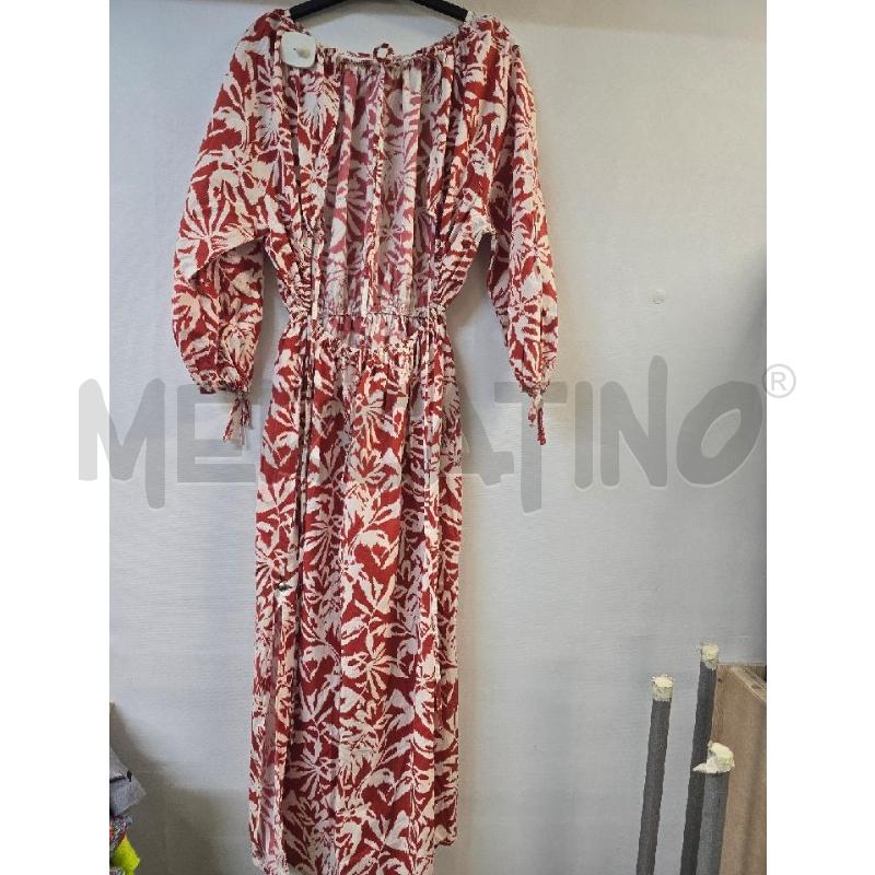 VESTITO DONNA VICOLO LUNGO ROSSO BIANCO | Mercatino dell'Usato Acerra 2