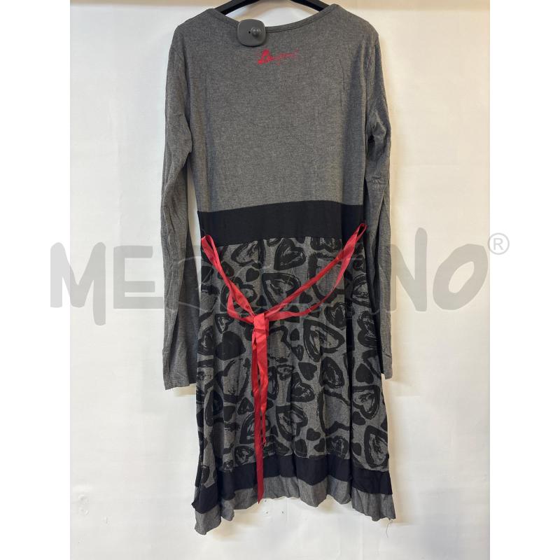 VESTITO DONNA WE LOVE DESIGUAL GRIGIO NERO | Mercatino dell'Usato Acerra 2
