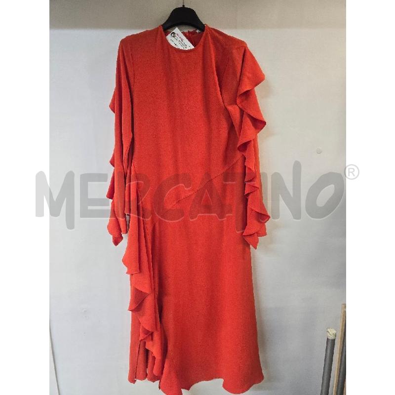 VESTITO DONNA ZARA ARANCIONE CON ROUGE | Mercatino dell'Usato Acerra 1